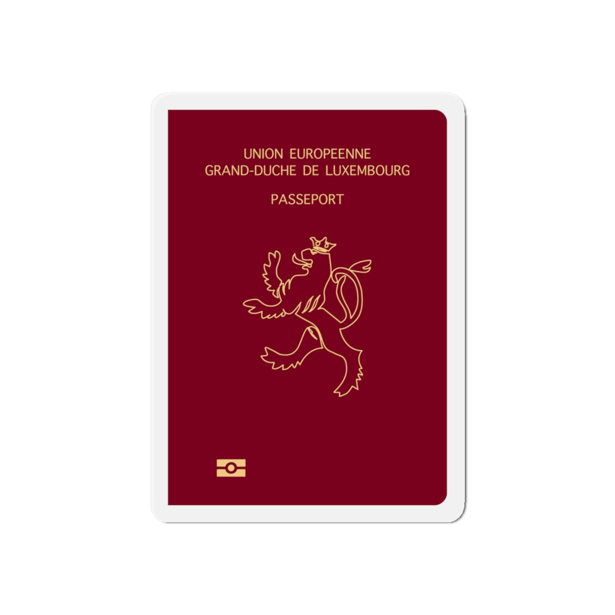 Luxembourg Passport - Die-Cut Magnet-6 × 6"-The Sticker Space