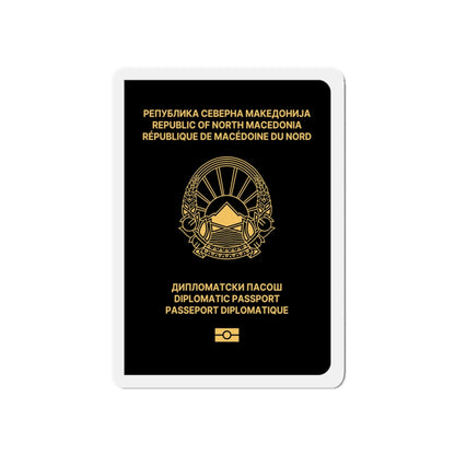 Macedonian Passport (Diplomatic) - Die-Cut Magnet-5" x 5"-The Sticker Space