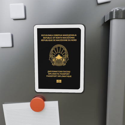 Macedonian Passport (Diplomatic) - Die-Cut Magnet-The Sticker Space