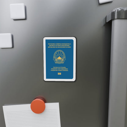 Macedonian Passport For Foreigners - Die-Cut Magnet-The Sticker Space
