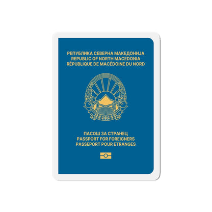Macedonian Passport For Foreigners - Die-Cut Magnet-6 × 6"-The Sticker Space
