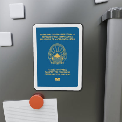 Macedonian Passport For Foreigners - Die-Cut Magnet-The Sticker Space