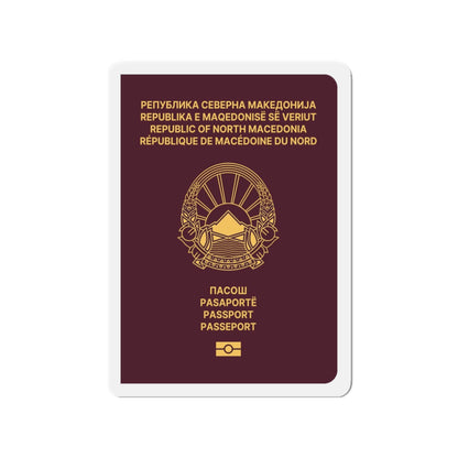Macedonian Passport (Type B) - Die-Cut Magnet-3" x 3"-The Sticker Space