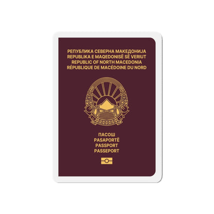 Macedonian Passport (Type B) - Die-Cut Magnet-5" x 5"-The Sticker Space