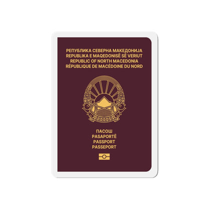 Macedonian Passport (Type B) - Die-Cut Magnet-6 × 6"-The Sticker Space