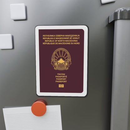 Macedonian Passport (Type B) - Die-Cut Magnet-The Sticker Space