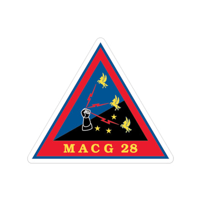 MACG 28 (USMC) Transparent STICKER Die-Cut Vinyl Decal-2 Inch-The Sticker Space