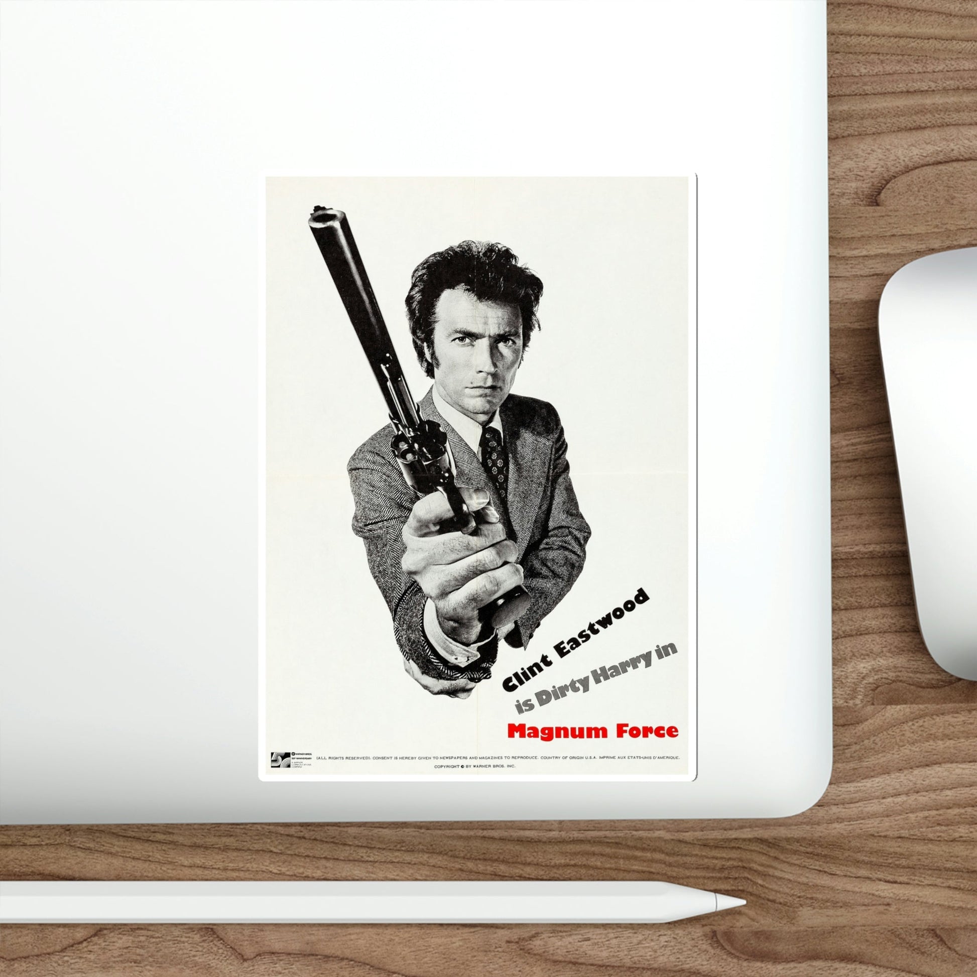 Magnum Force 1973 2 Movie Poster STICKER Vinyl Die-Cut Decal-The Sticker Space