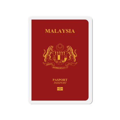 Malaysia Passport - Die-Cut Magnet-3" x 3"-The Sticker Space