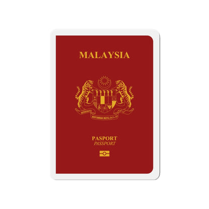 Malaysia Passport - Die-Cut Magnet-4" x 4"-The Sticker Space