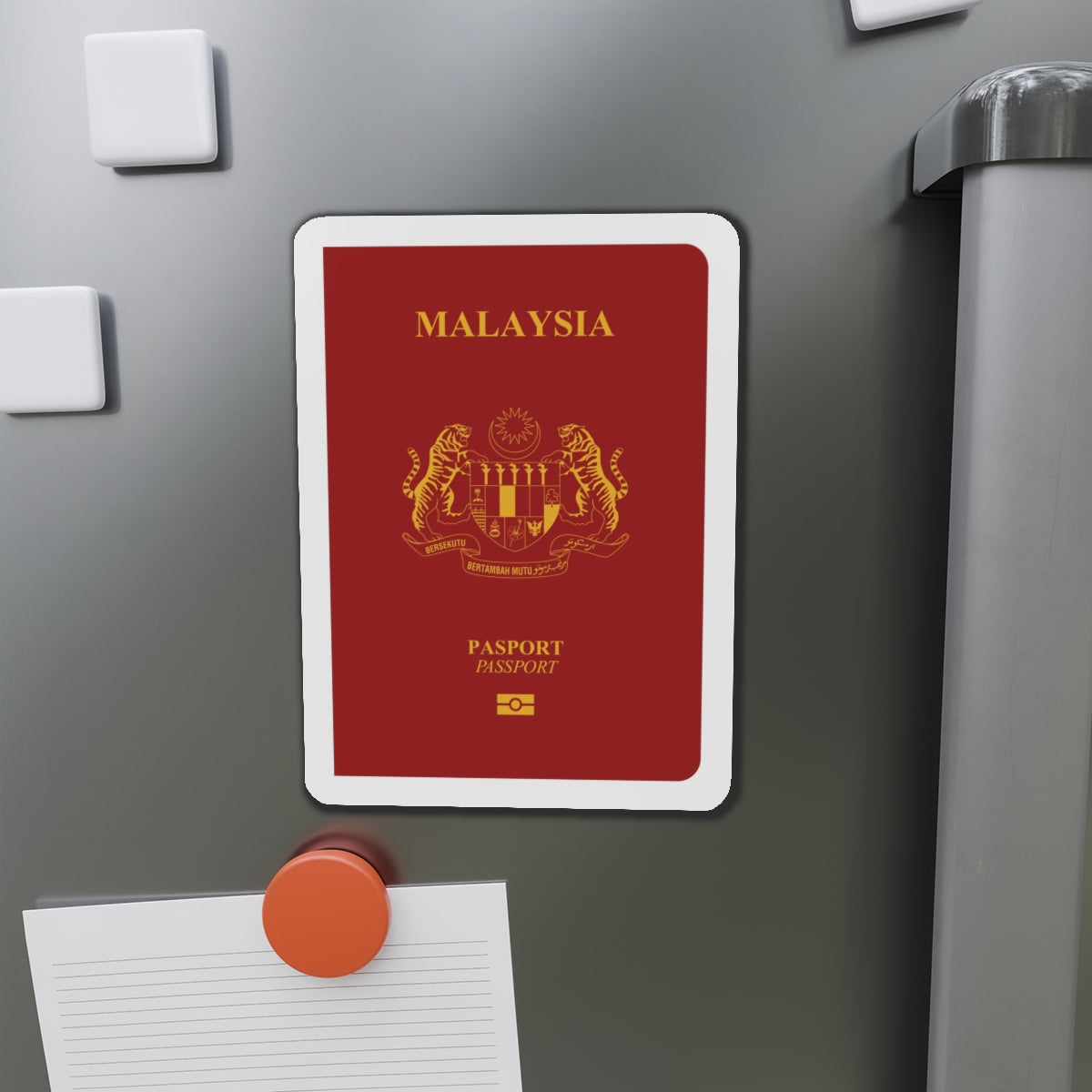 Malaysia Passport - Die-Cut Magnet-The Sticker Space