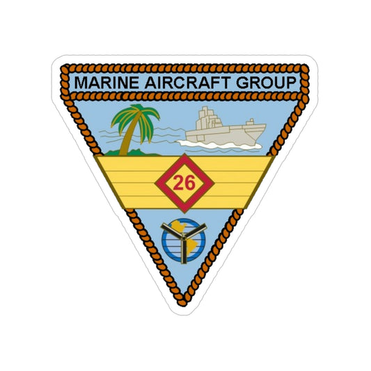 Marine Aircraft Group 26 (USMC) Transparent STICKER Die-Cut Vinyl Decal-6 Inch-The Sticker Space