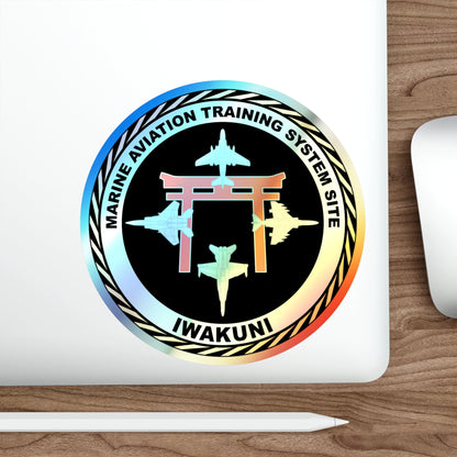 Marine Aviation Training System Site Iwakuni (USMC) Holographic STICKER Die-Cut Vinyl Decal-The Sticker Space