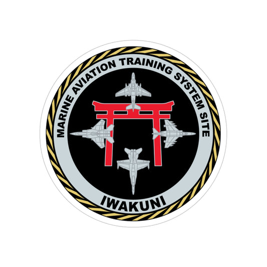 Marine Aviation Training System Site Iwakuni (USMC) Transparent STICKER Die-Cut Vinyl Decal-6 Inch-The Sticker Space
