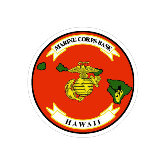 Marine Corps Base Hawaii (USMC) Transparent STICKER Die-Cut Vinyl Decal-6 Inch-The Sticker Space