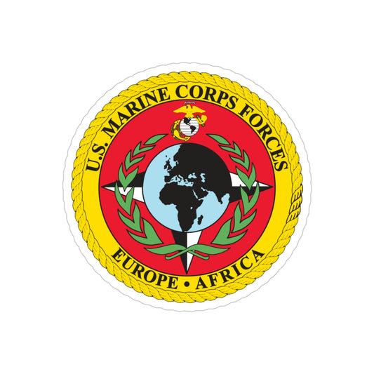 Marine Corps Forces Europe Africa (USMC) Transparent STICKER Die-Cut Vinyl Decal-6 Inch-The Sticker Space