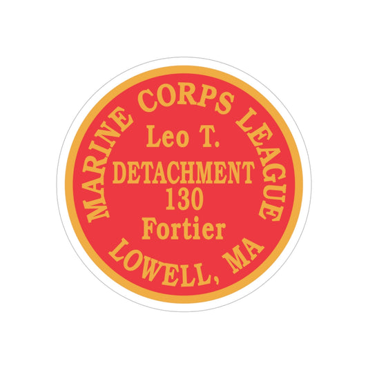 Marine Corps League Lowell MA (USMC) Transparent STICKER Die-Cut Vinyl Decal-6 Inch-The Sticker Space