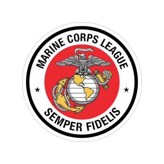 Marine Corps League (USMC) Transparent STICKER Die-Cut Vinyl Decal-6 Inch-The Sticker Space
