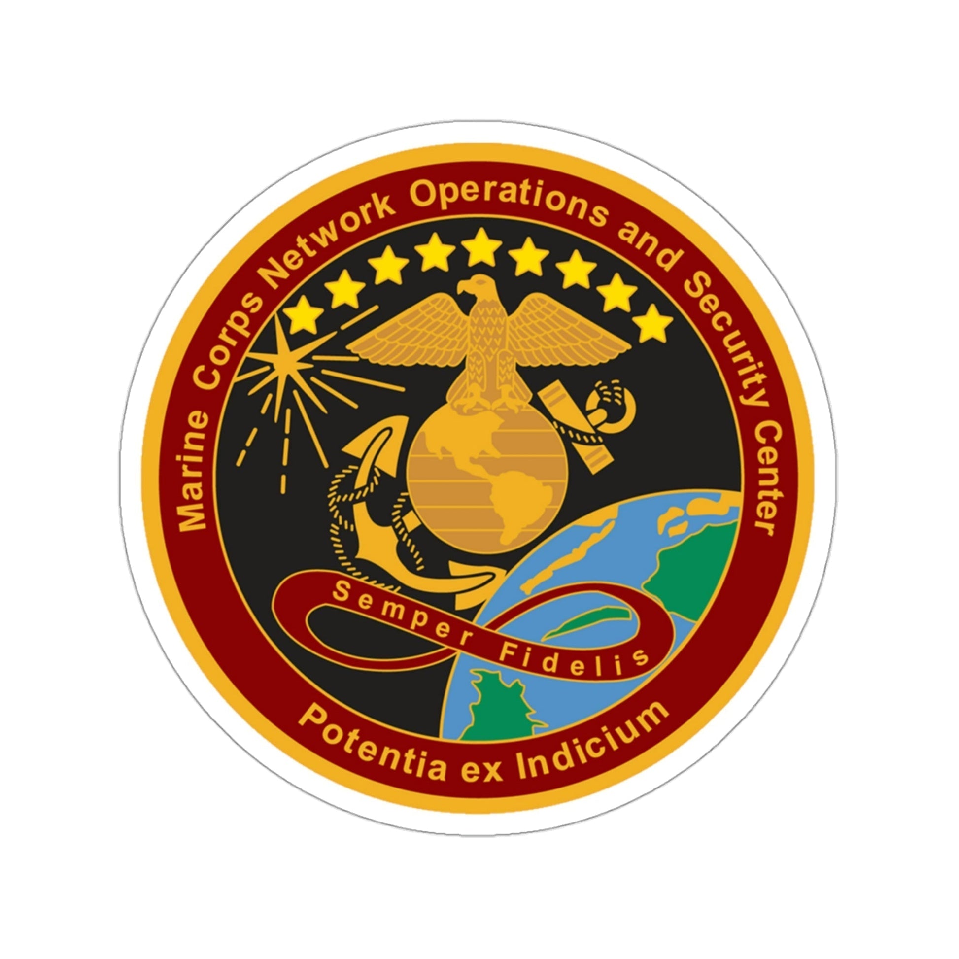 Marine Corps Network Operations And Security Center (USMC) STICKER Vinyl Die-Cut Decal-3 Inch-The Sticker Space