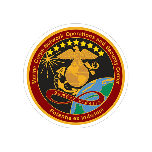 Marine Corps Network Operations And Security Center (USMC) Transparent STICKER Die-Cut Vinyl Decal-6 Inch-The Sticker Space