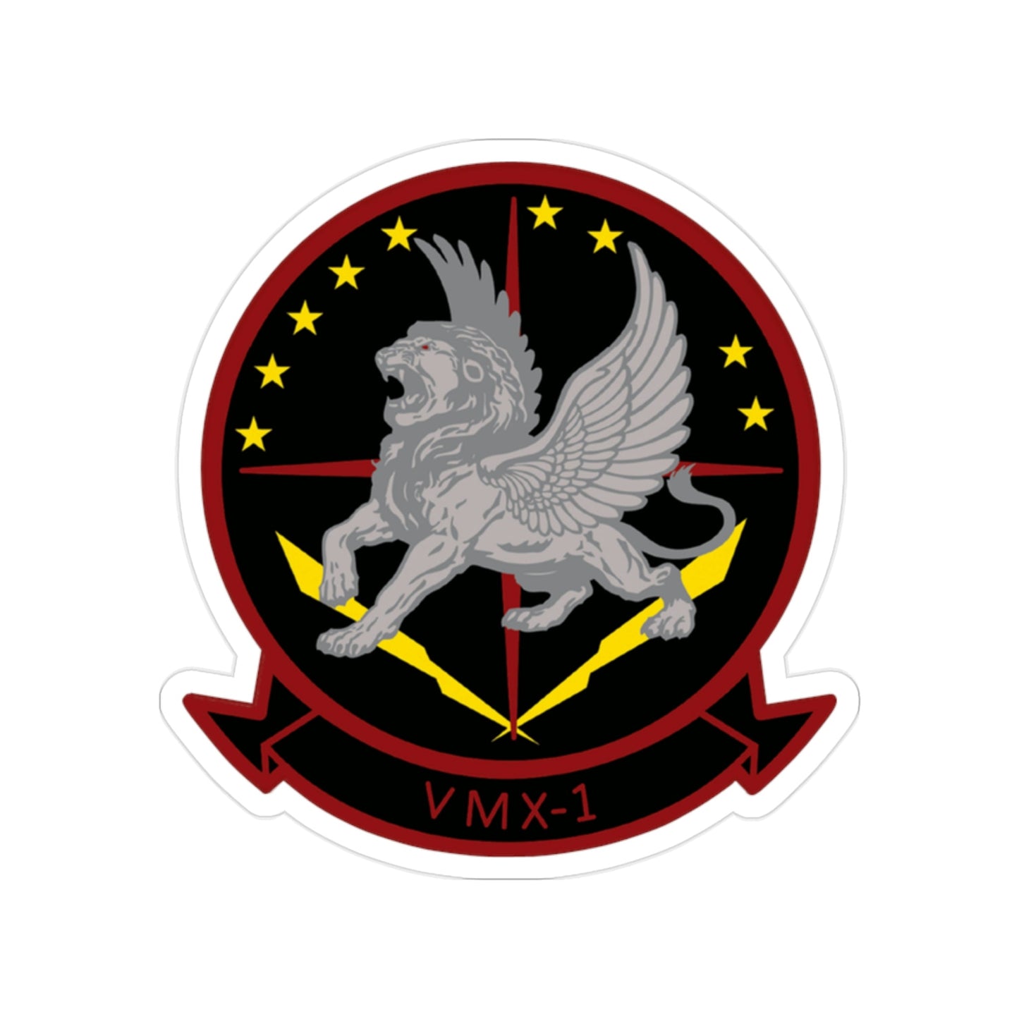 Marine Operational Test and Evaluation Squadron One VMX 1 (USMC) Transparent STICKER Die-Cut Vinyl Decal-2 Inch-The Sticker Space