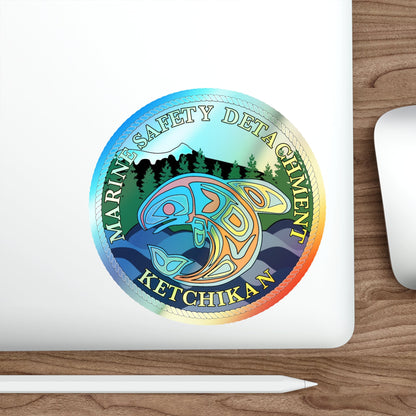 Marine Safety Detachment Ketchikan (U.S. Coast Guard) Holographic STICKER Die-Cut Vinyl Decal-The Sticker Space