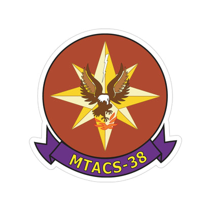 Marine Tactical Air Command Squadron 38 (USMC) Transparent STICKER Die-Cut Vinyl Decal-6 Inch-The Sticker Space