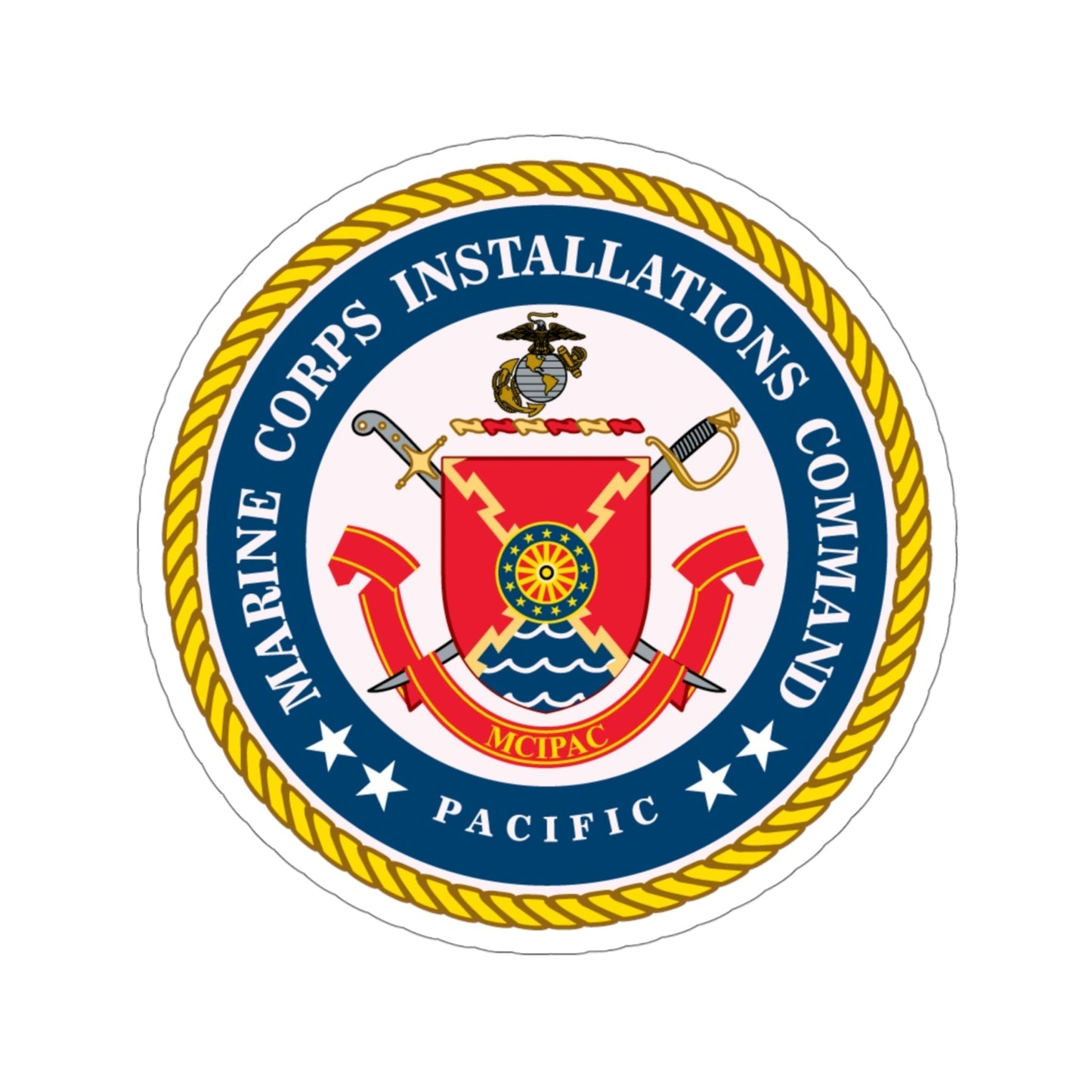 Marines Corps Installations Command Pacific (USMC) STICKER Vinyl Die-Cut Decal-4 Inch-The Sticker Space