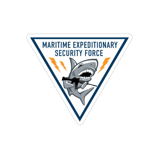 Maritime Expeditionary Security Force (U.S. Navy) Transparent STICKER Die-Cut Vinyl Decal-6 Inch-The Sticker Space