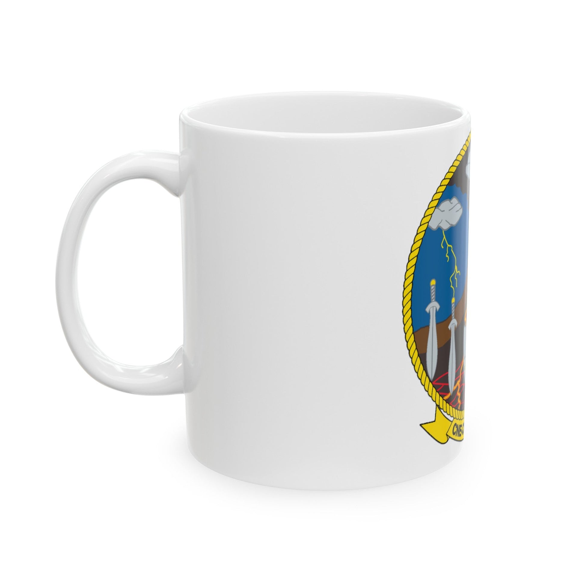 Maritime Operations Center C6F (U.S. Navy) White Coffee Mug-The Sticker Space