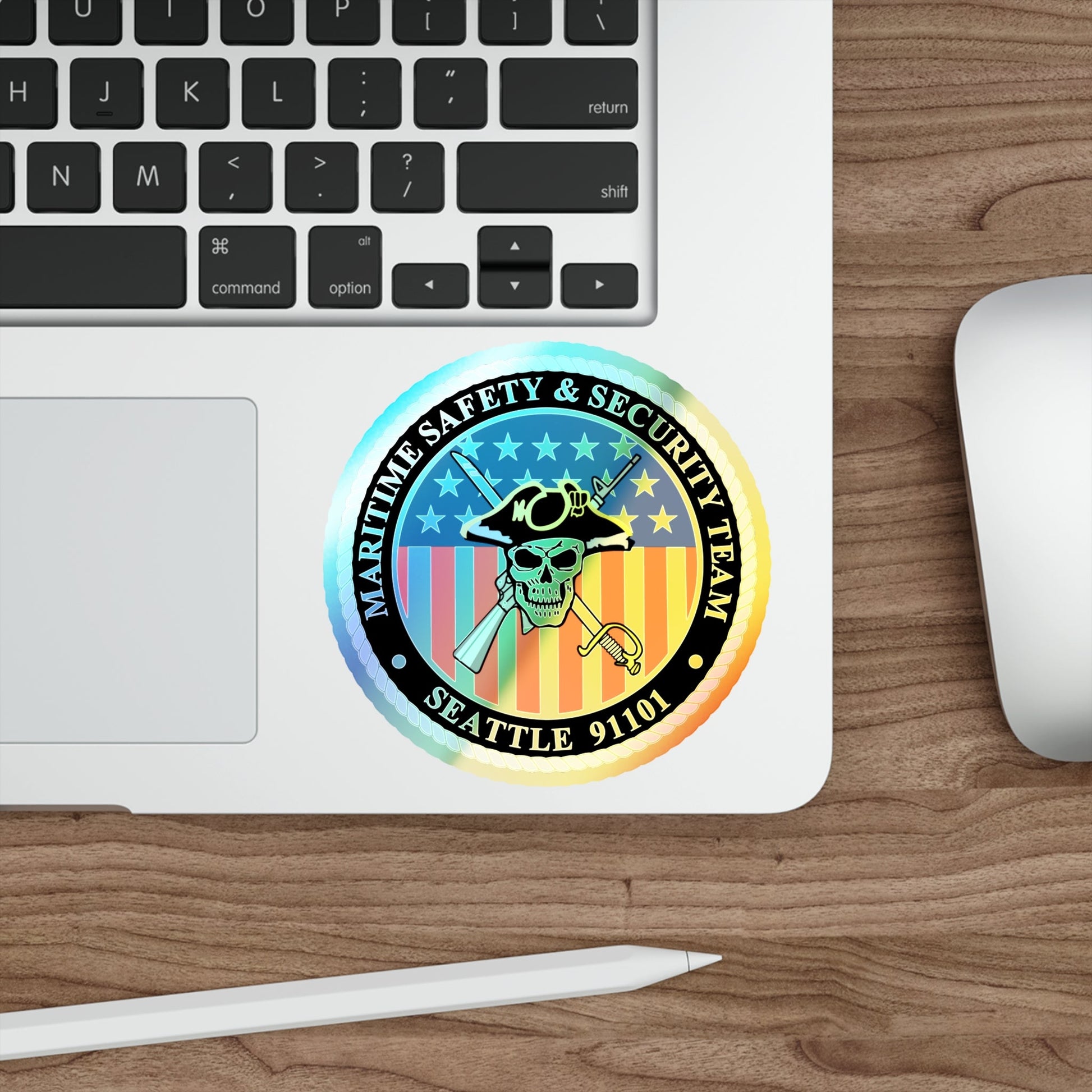 Maritime Safety & Security Team Seattle MSST (U.S. Coast Guard) Holographic STICKER Die-Cut Vinyl Decal-The Sticker Space