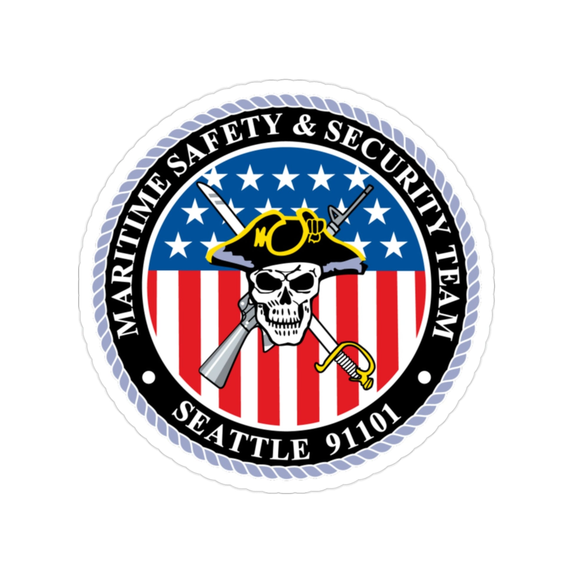 Maritime Safety & Security Team Seattle MSST (U.S. Coast Guard) Transparent STICKER Die-Cut Vinyl Decal-2 Inch-The Sticker Space