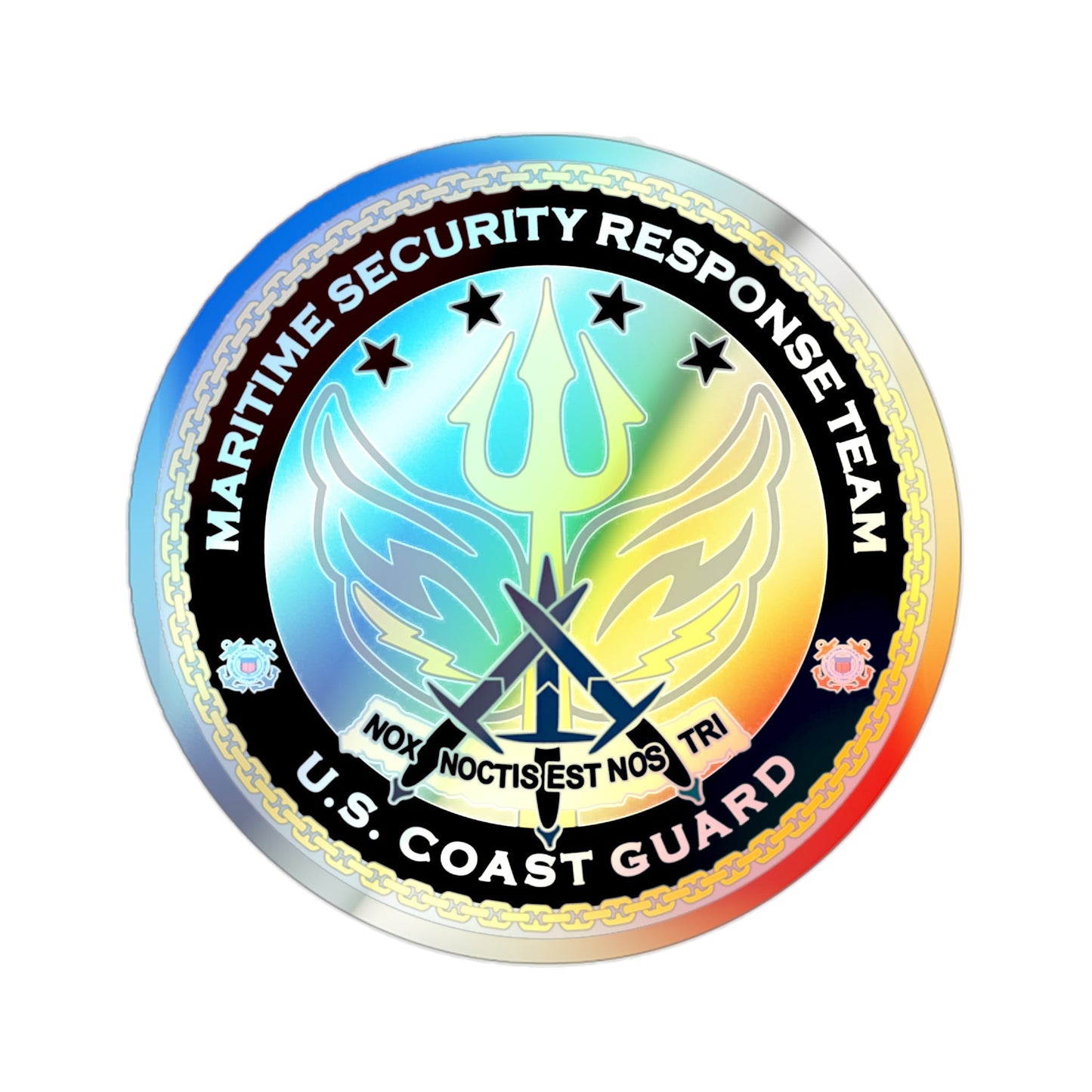Maritime Security Response Team (U.S. Coast Guard) Holographic STICKER Die-Cut Vinyl Decal-2 Inch-The Sticker Space