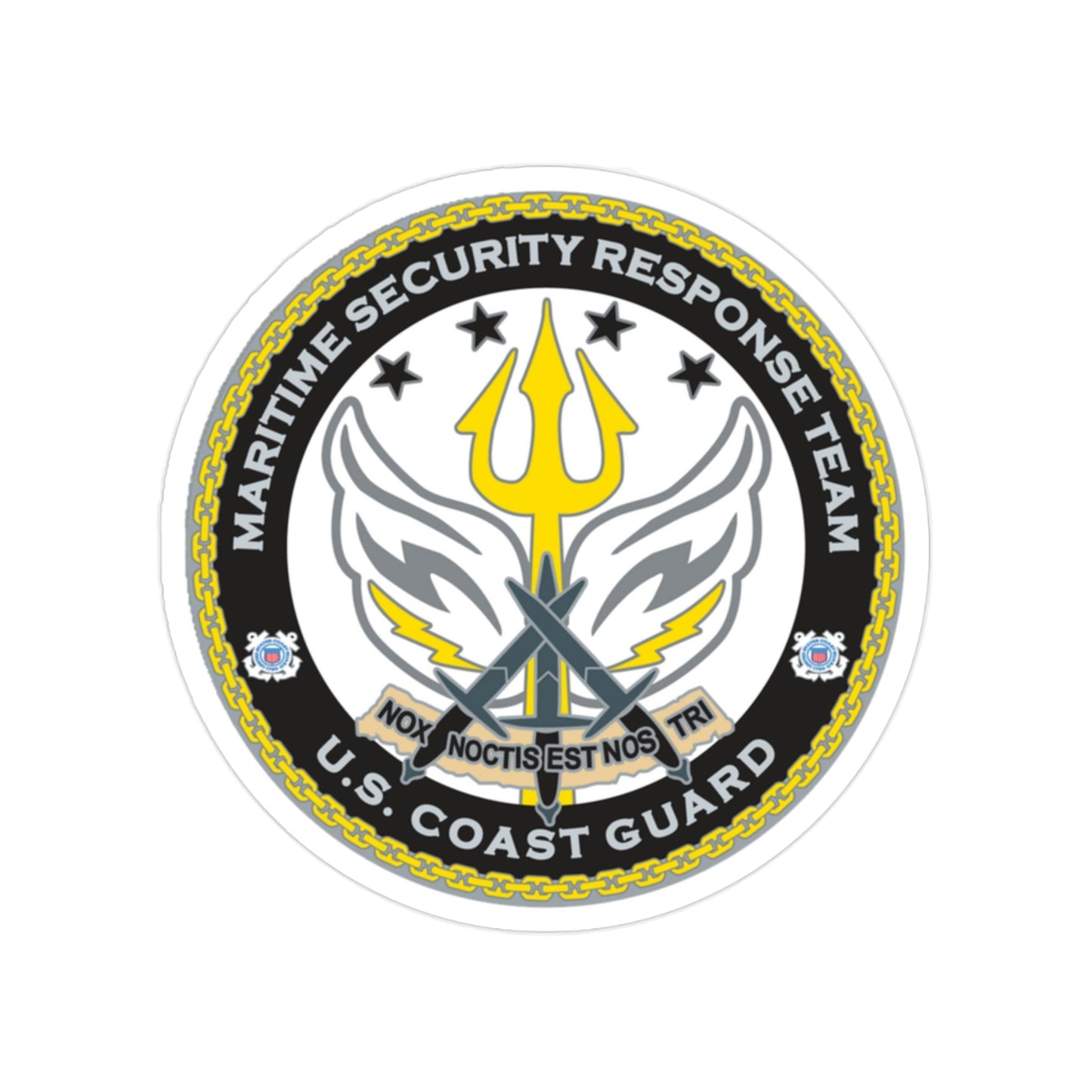 Maritime Security Response Team (U.S. Coast Guard) Transparent STICKER Die-Cut Vinyl Decal-2 Inch-The Sticker Space
