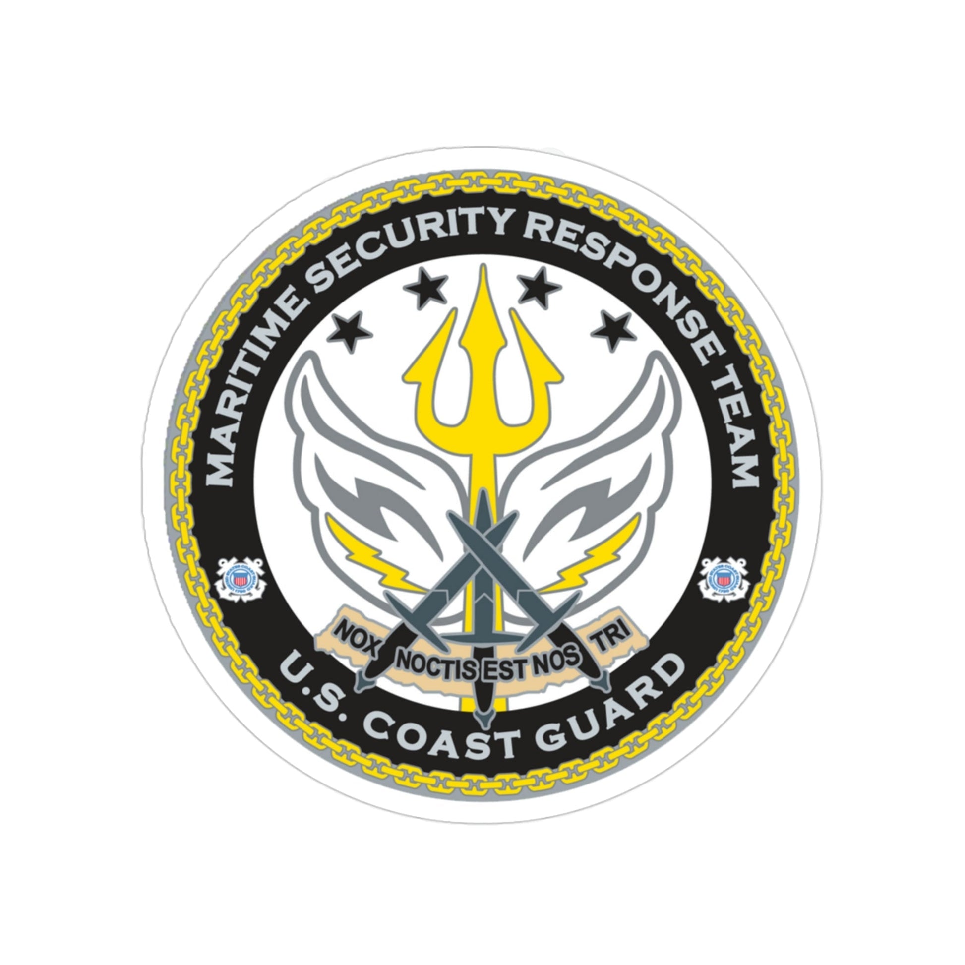 Maritime Security Response Team (U.S. Coast Guard) Transparent STICKER Die-Cut Vinyl Decal-3 Inch-The Sticker Space