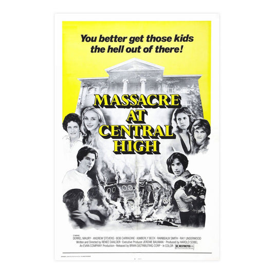 MASSACRE AT CENTRAL HIGH 1976 - Paper Movie Poster-24″ x 36″ (Vertical)-The Sticker Space