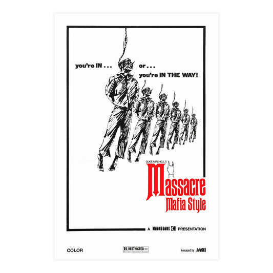 MASSACRE MAFIA STYLE 1974 - Paper Movie Poster-24″ x 36″ (Vertical)-The Sticker Space