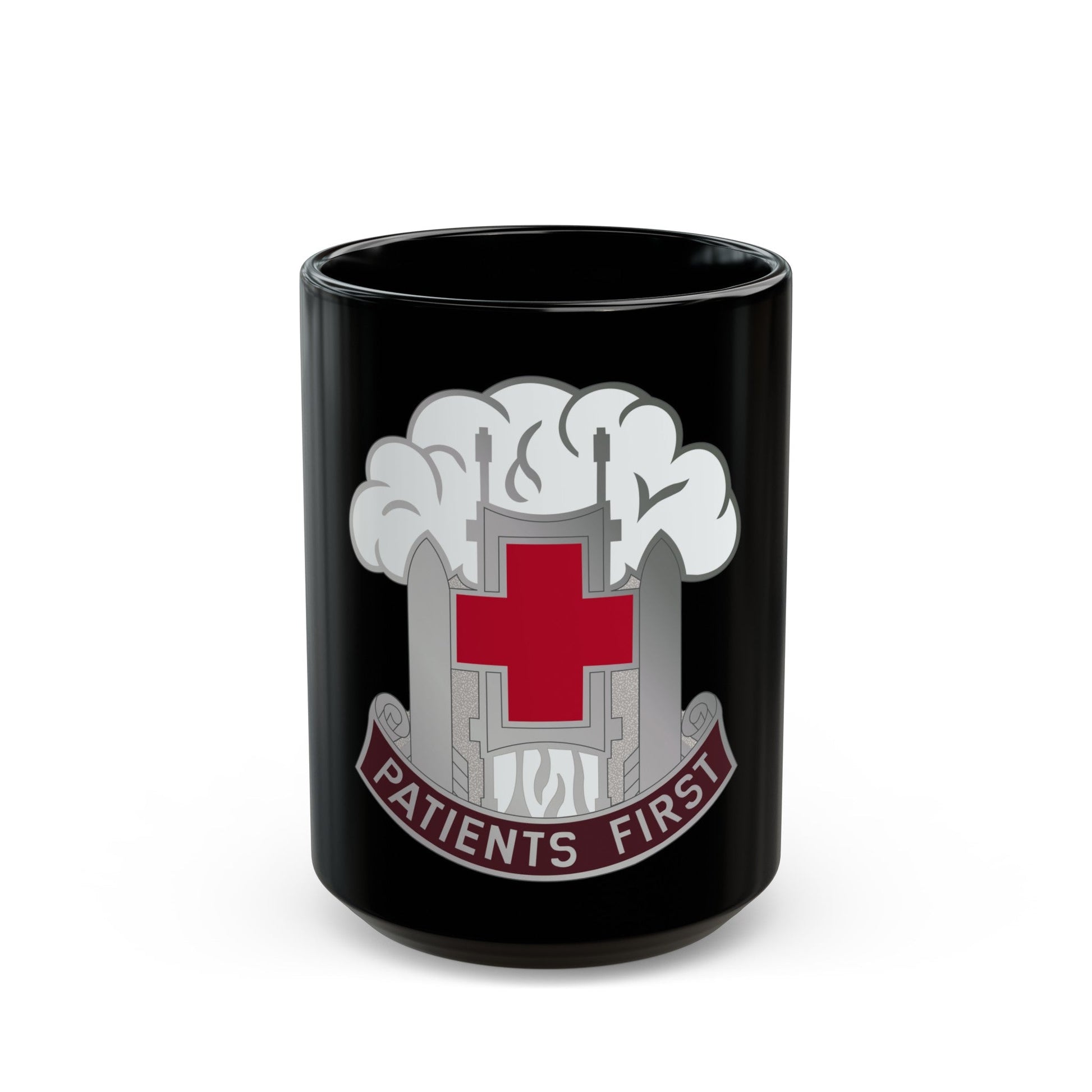 McAfee Hospital (U.S. Army) Black Coffee Mug-15oz-The Sticker Space