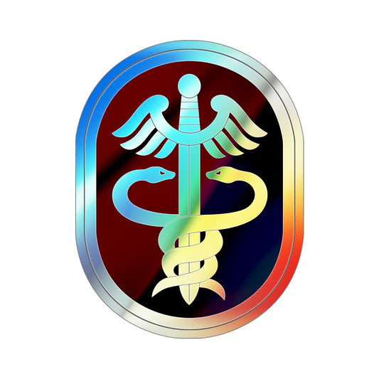 Medical Command 2 (U.S. Army) Holographic STICKER Die-Cut Vinyl Decal-6 Inch-The Sticker Space