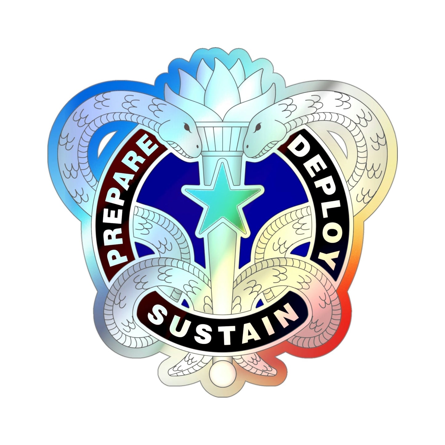 Medical Logistics Command (U.S. Army) Holographic STICKER Die-Cut Vinyl Decal-4 Inch-The Sticker Space