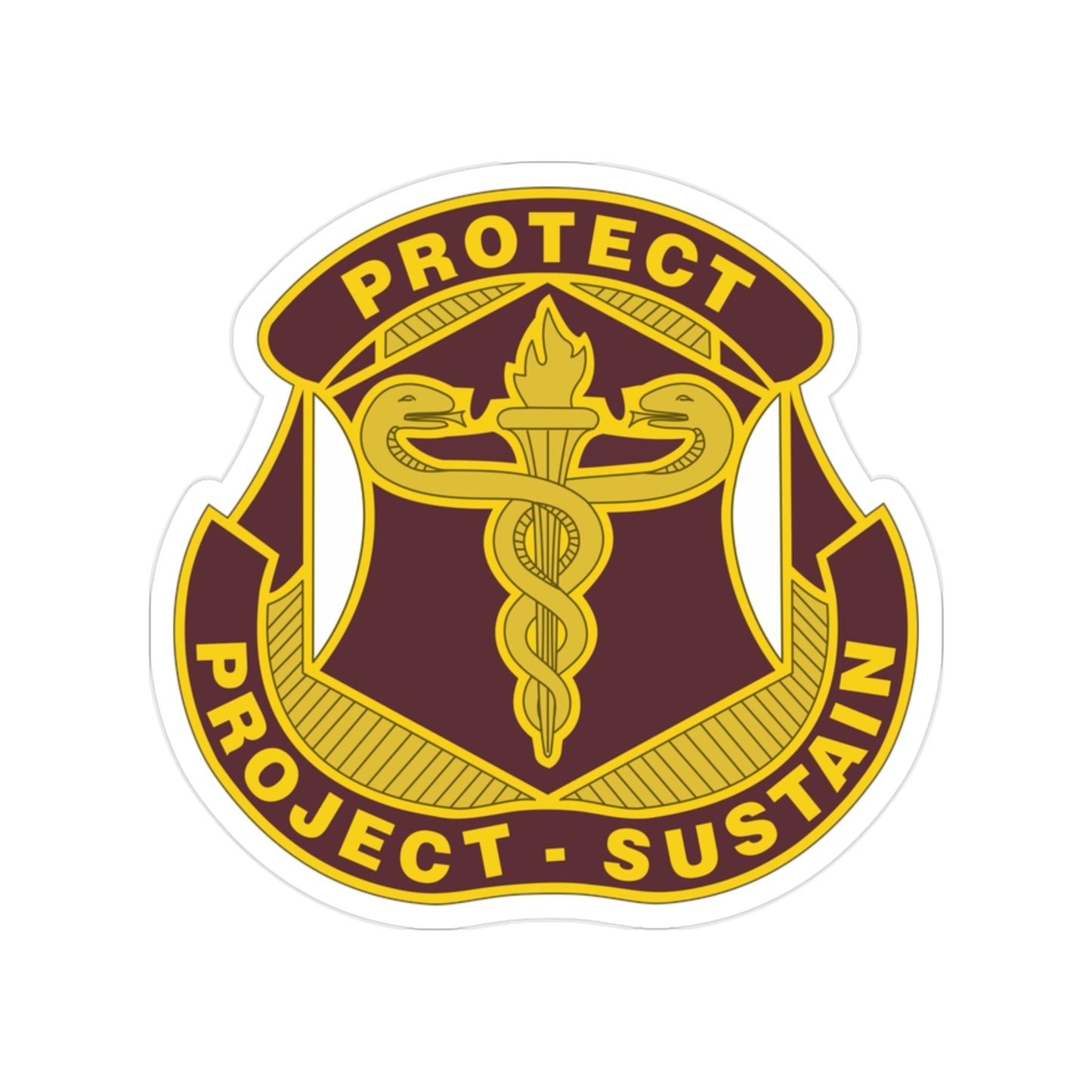Medical Research and Development Command 2 (U.S. Army) Transparent STICKER Die-Cut Vinyl Decal-2 Inch-The Sticker Space