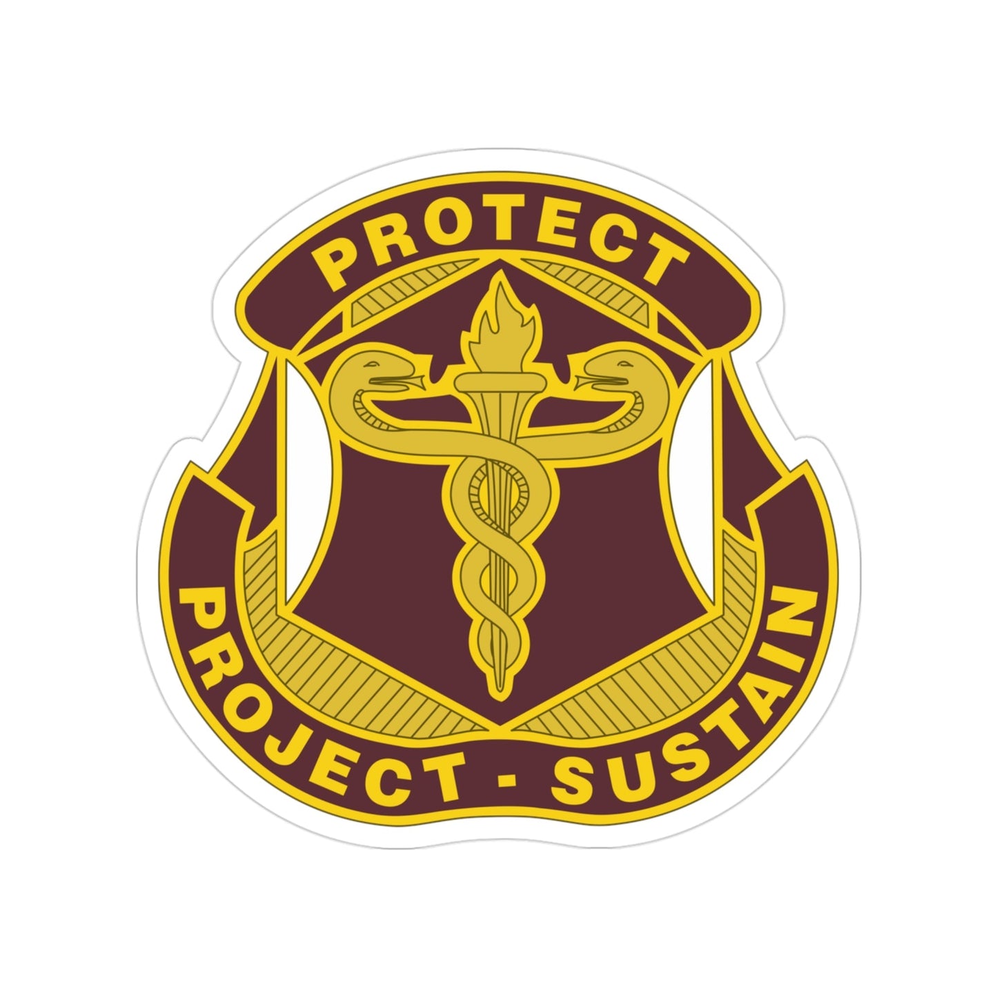 Medical Research and Development Command 2 (U.S. Army) Transparent STICKER Die-Cut Vinyl Decal-3 Inch-The Sticker Space