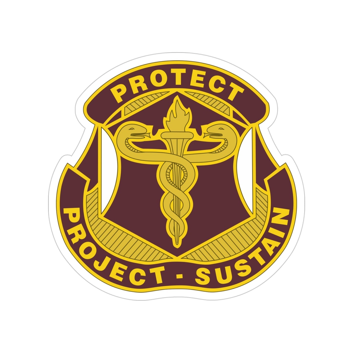 Medical Research and Development Command 2 (U.S. Army) Transparent STICKER Die-Cut Vinyl Decal-4 Inch-The Sticker Space