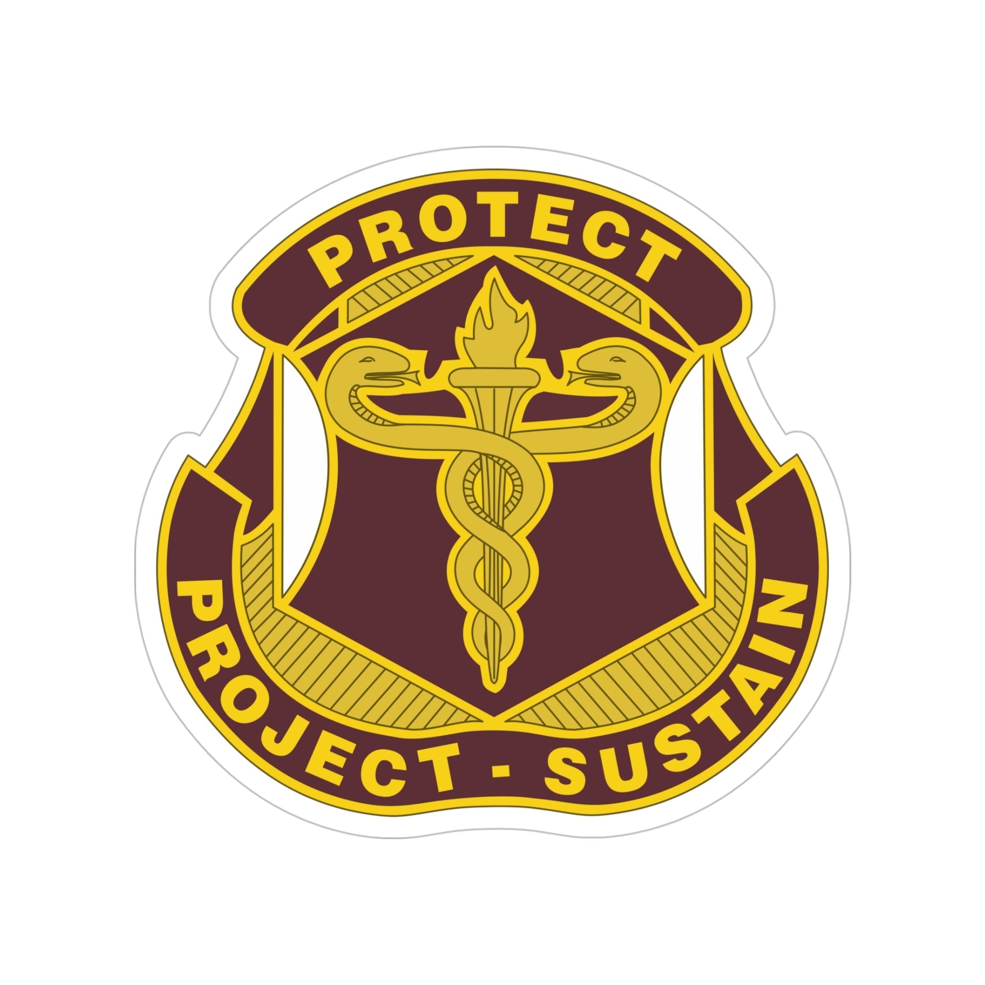 Medical Research and Development Command 2 (U.S. Army) Transparent STICKER Die-Cut Vinyl Decal-5 Inch-The Sticker Space