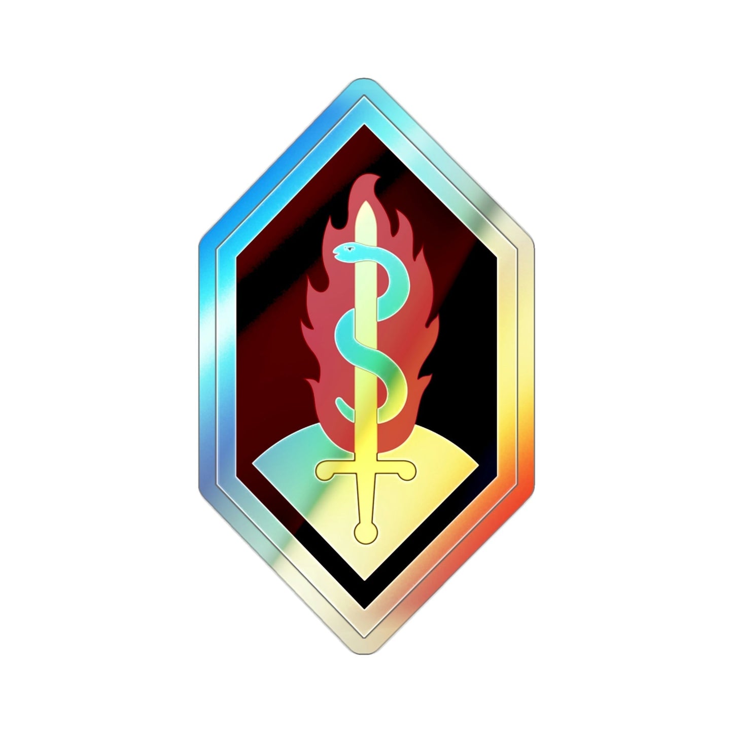 Medical Research and Development Command (U.S. Army) Holographic STICKER Die-Cut Vinyl Decal-2 Inch-The Sticker Space