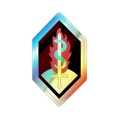 Medical Research and Development Command (U.S. Army) Holographic STICKER Die-Cut Vinyl Decal-3 Inch-The Sticker Space