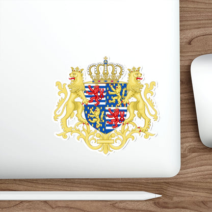 Middle coat of arms of the Grand Duke of Luxembourg (2000) STICKER Vinyl Die-Cut Decal-The Sticker Space
