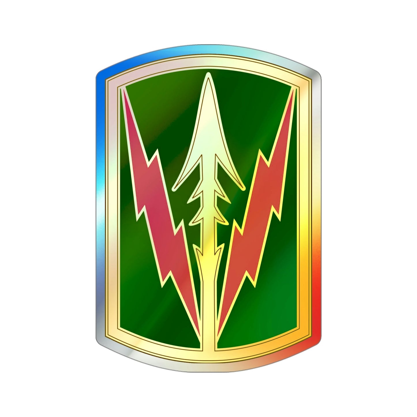 Military Police Brigade Hawaii 3 (U.S. Army) Holographic STICKER Die-Cut Vinyl Decal-4 Inch-The Sticker Space