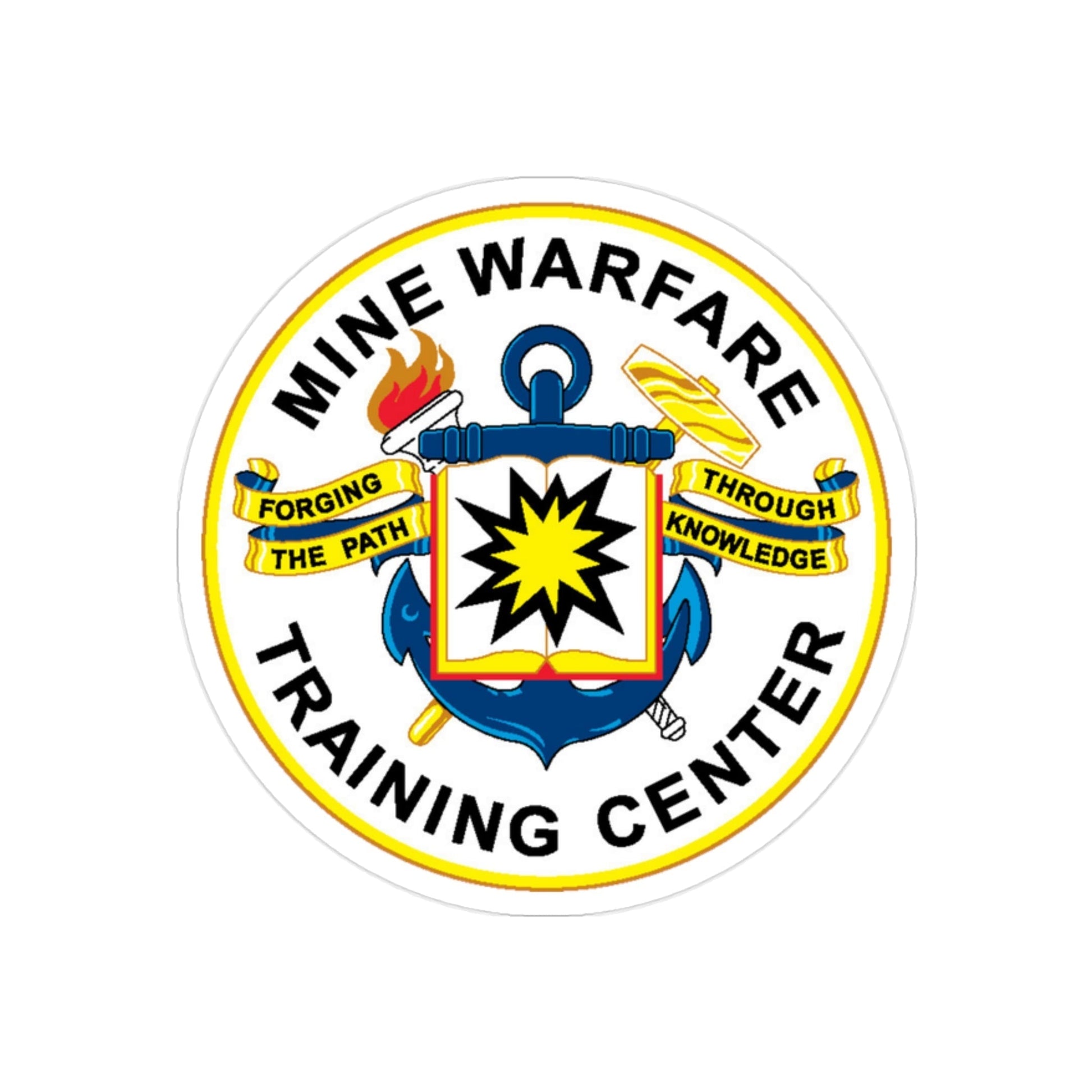 Mine Warfare Training Center (U.S. Navy) Transparent STICKER Die-Cut Vinyl Decal-2 Inch-The Sticker Space