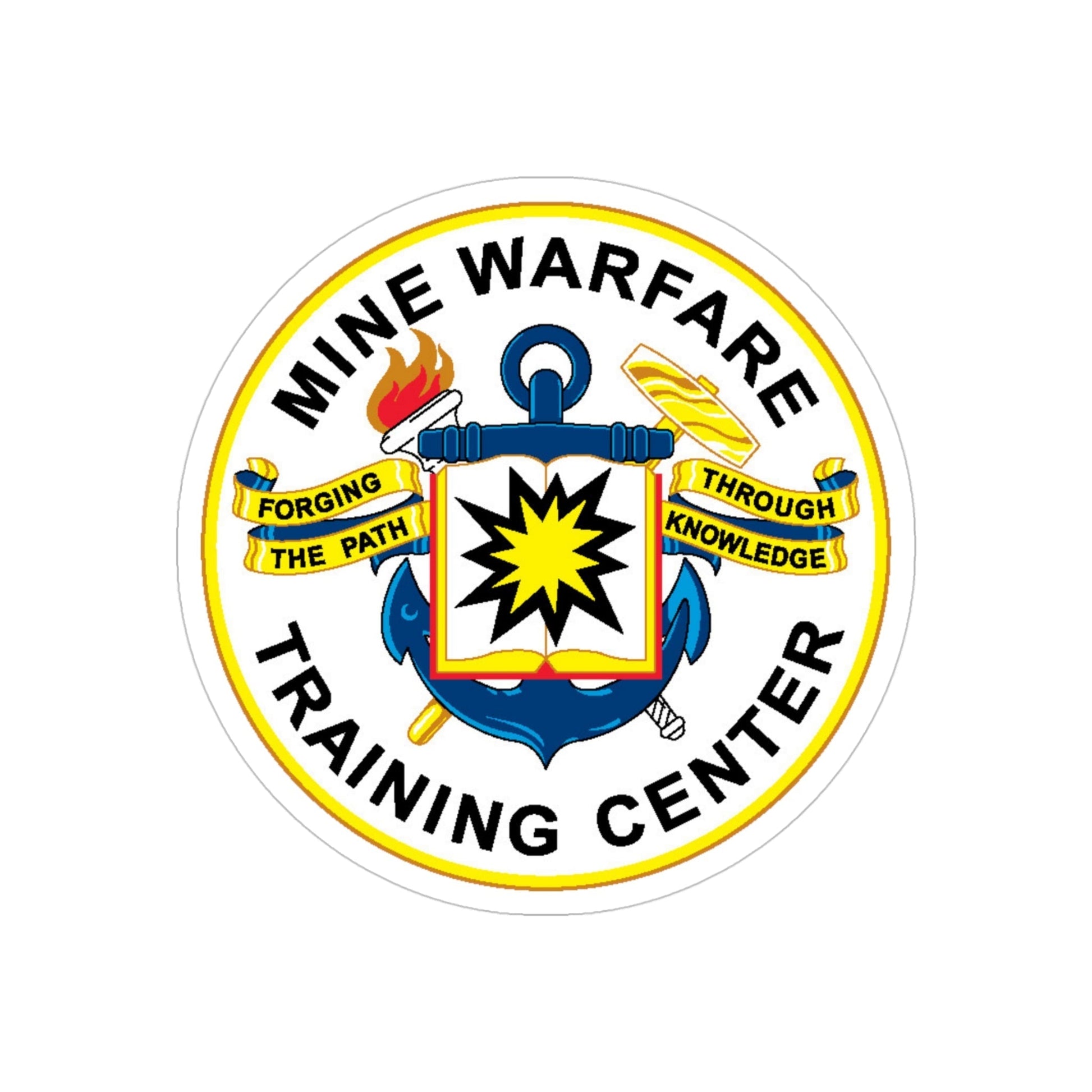 Mine Warfare Training Center (U.S. Navy) Transparent STICKER Die-Cut Vinyl Decal-4 Inch-The Sticker Space